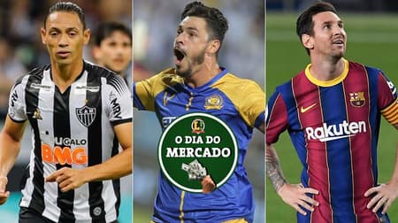 Montagem - Ricardo Oliveira, Giuliano e Messi