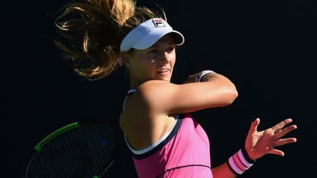 Nadia Podoroska em ação em Roland garros