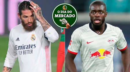 Montagem - Sergio Ramos e Upamecano