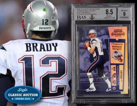 Card de Tom Brady foi vendido por valor recorde