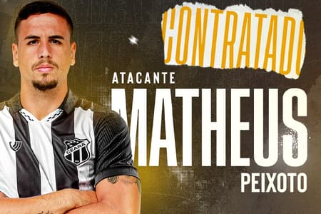 Matheus Peixoto anunciado pelo Ceará