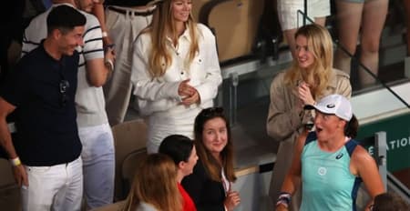 Iga Swiatek e Lewandowski