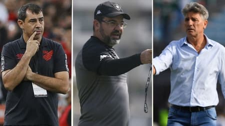 Carille, Enderson e Renato Gaúcho