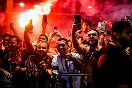 Recepção torcedores do Flamengo em Fortaleza