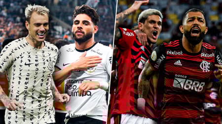 Montagem - Yuri Alberto e Roger Guedes, Pedro e Gabigol