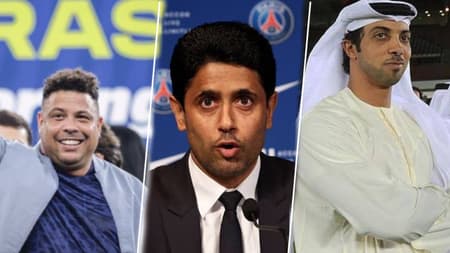 Ronaldo, Nasser Al-Khelaifi e Mansour bin Zayed Al Nahyan