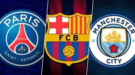 PSG, Barcelona e City.