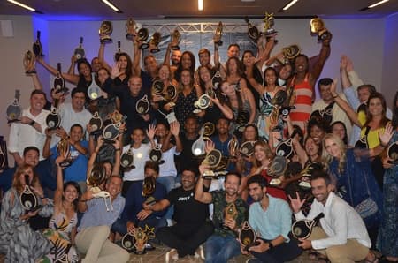 Premiados na Festa de Encerramento