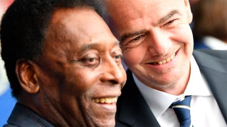 Pelé com Infantino