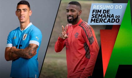 Pumita Rodriguez (Uruguai) e Gerson (Flamengo)