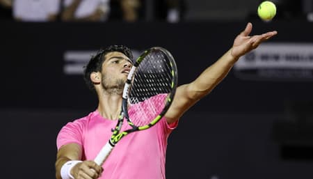 Carlos Alcaraz no Rio Open