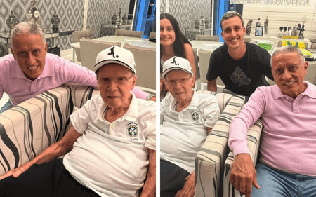 Montagem &#8211; Zagallo e amigo