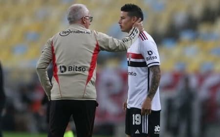 Dorival e James Rodríguez juntos