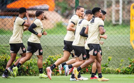 Jogadores do Vitória treinam do Barradão Foto: Victor Ferreira / EC Vitória