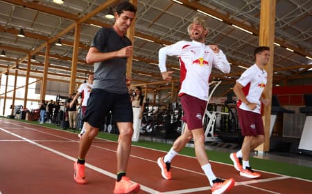 Medalhista olímpico desafiou atletas do RB Leipzig