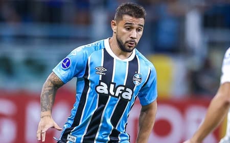 João Pedro em jogo do Grêmio. (Foto: Lucas Uebel/Grêmio FBPA)