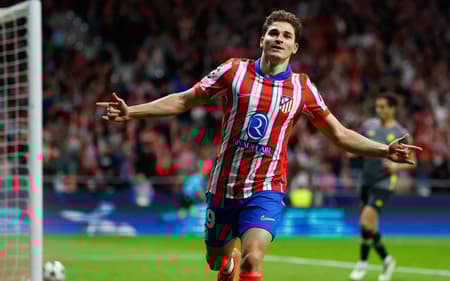 Julián Alvarez em ação pelo Atlético de Madrid