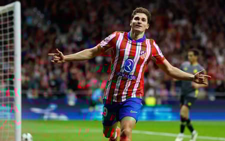 Julián Alvarez em ação pelo Atlético de Madrid