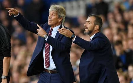 Enzo Maresca e Pellegrini nos tempos de West Ham (Foto: Reprodução/X)
