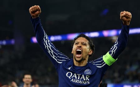 Marquinhos comemora vaga nas semis da Champions
