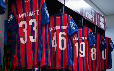 Vestiário de Bahia antes da partida contra o Paysandu Foto: Divulgação / EC Bahia