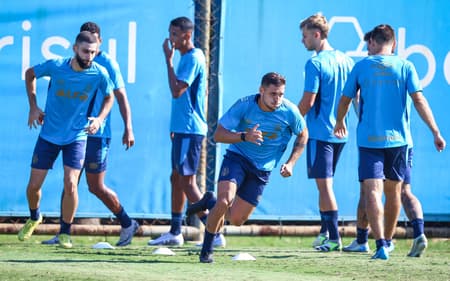 Grêmio finalizou a preparação com treinamento na manhã desta terça-feira (6). (Foto: Lucas Uebel/Grêmio FBPA)