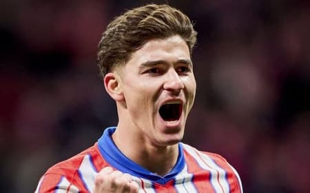 Julián Álvarez celebra gol pelo Atlético de Madrid (Foto: Reprodução/Instagram)
