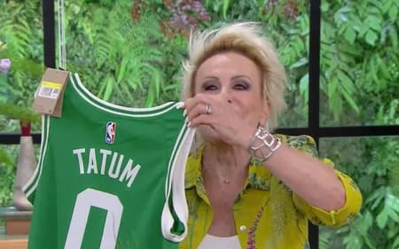 Ana Maria Braga recebeu presente de Jayson Tatum (Foto: Reprodução)