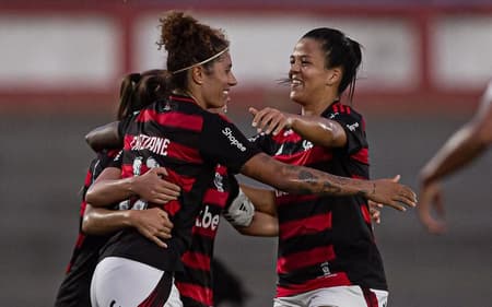 Cristiane marcou dois dos quatro gols do Flamengo contra o Real Brasília. (Foto: Flamengo/Divulgação)