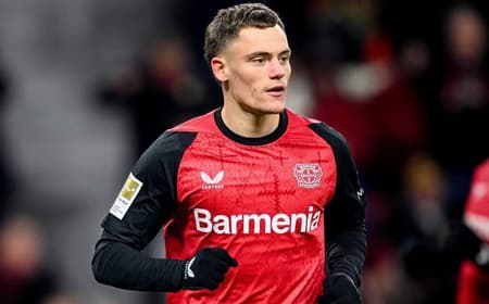 Florian Wirtz em ação pelo Bayer Leverkusen