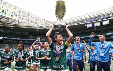 Palmeiras conquistou o Paulistão Feminino em 2001, 2022 e 2024. (Foto: Fabio Menotti/Palmeiras)