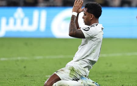 Rodrygo em ação pelo Real Madrid (Foto: Fadel Senna/AFP)