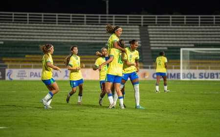 Gabi Pusch marcou um dos gols da vitória do Brasil no Sul-Americano Feminino Sub-17.