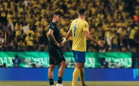 Gabri Veiga e Cristiano Ronaldo