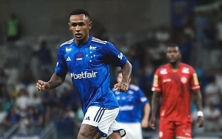 Atacante Marquinhos, do Cruzeiro, em jogo contra o Tombense, no Mineirão (Foto: Gustavo Martins/Cruzeiro)