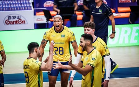 Brasil x Irã, pela VNL masculina (foto: VNL)