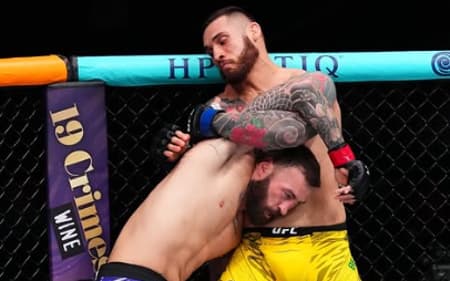 Paul Craig x Rodolfo Bellato no UFC Atlanta (foto: Instagram UFC)