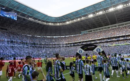 Incidentes ocorreram no primeiro clássico da final do Campeonato Gaúcho. (Foto: Liamara Polli/AGIF)