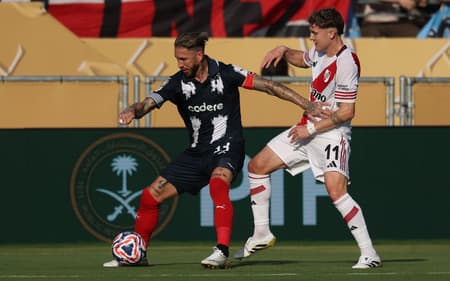 Sergio Ramos em River Plate x Monterrey (Foto: Patrick T. Fallon/AFP)