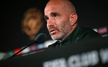 Técnico do Chelsea, Enzo Maresca durante coletiva no Mundial de Clubes