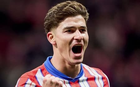 Julián Álvarez celebra gol pelo Atlético de Madrid (Foto: Reprodução/Instagram)