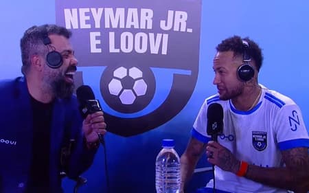 Neymar fala com Flow em jogo beneficente (Reprodução/Youtube)