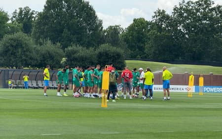 Treino do Palmeiras em Greensboro, nos Estados Unidos