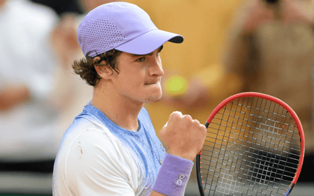 João Fonseca em ação (Peter Staples/ATP Tour)
