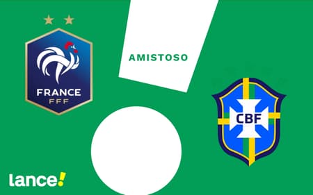 França e Brasil duelam em amistoso.
