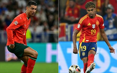 Cristiano Ronaldo e Lamine Yamal