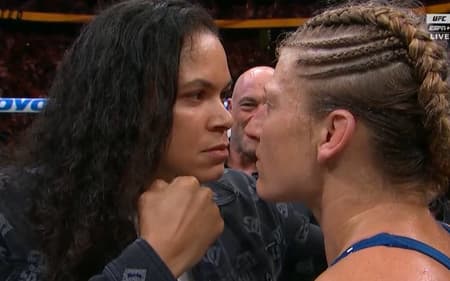 Encarada de Amanda Nunes e Kayla Harrison