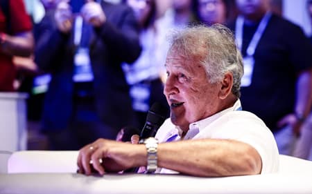 Zico foi um dos convidados da Confut Sudamericana 2024, que aconteceu no Rio de Janeiro