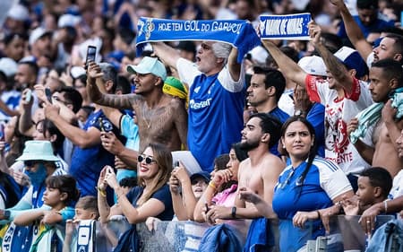 Torcida do Cruzeiro no Mineirão (Foto: Gustavo Aleixo/Cruzeiro)