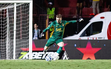 Goleiro Gabriel em ação contra o Botafogo (Foto: Paulo Paiva/ Sport Recife)